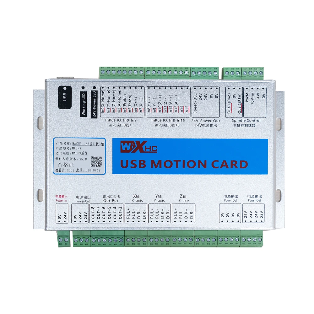 

XHC 3 Axis MACH3 ethernet cnc controller card 2000KHZ Breakout Board for CNC router milling machine