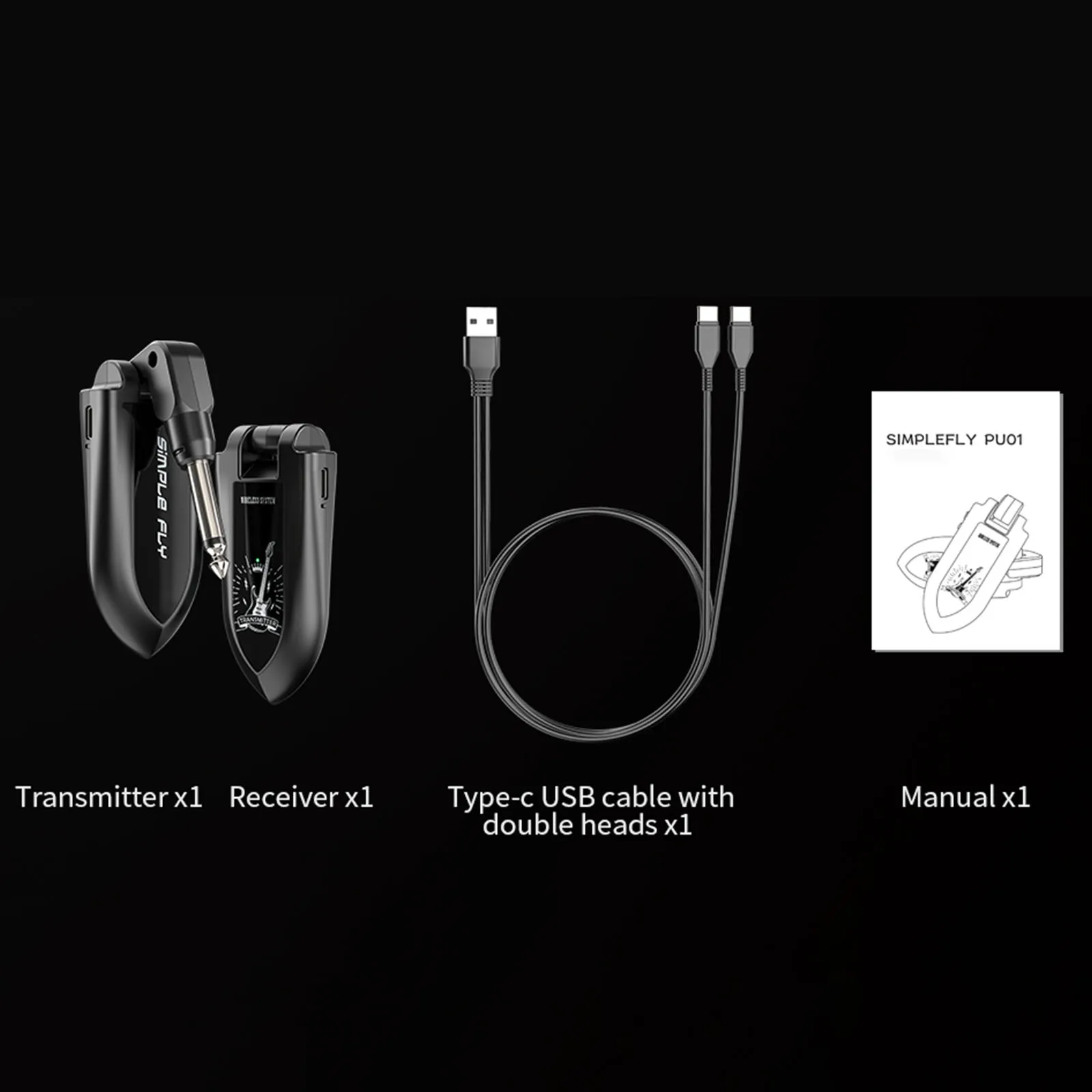 4 канала беспроводной гитарный системный передатчик приемник Встроенный