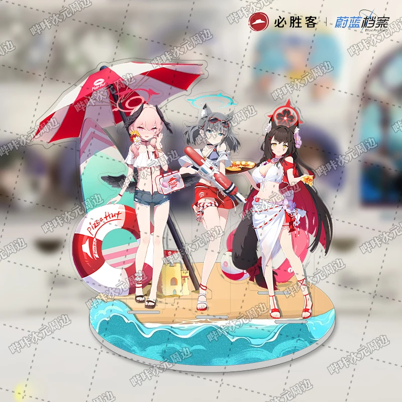 Фото Игра Синий Архив Shiroko Sunaookami Wakamo Фигурка на акриловой подставке Модель Косплей Мультфильм Настольный декор №3