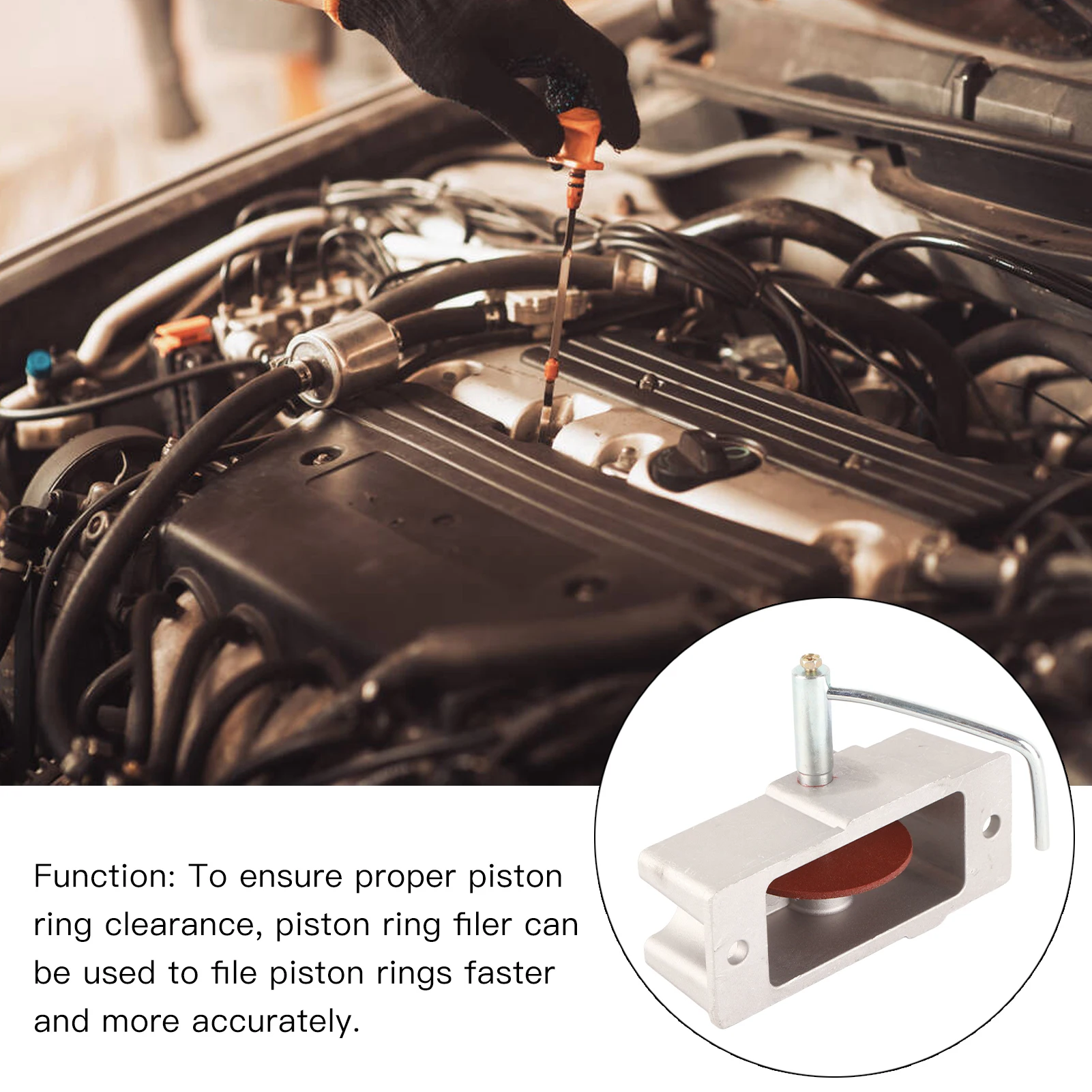 Ручной Поршневой Кольцевой Фильтр Из Алюминиевого Сплава 66785 66786 Зерно 120