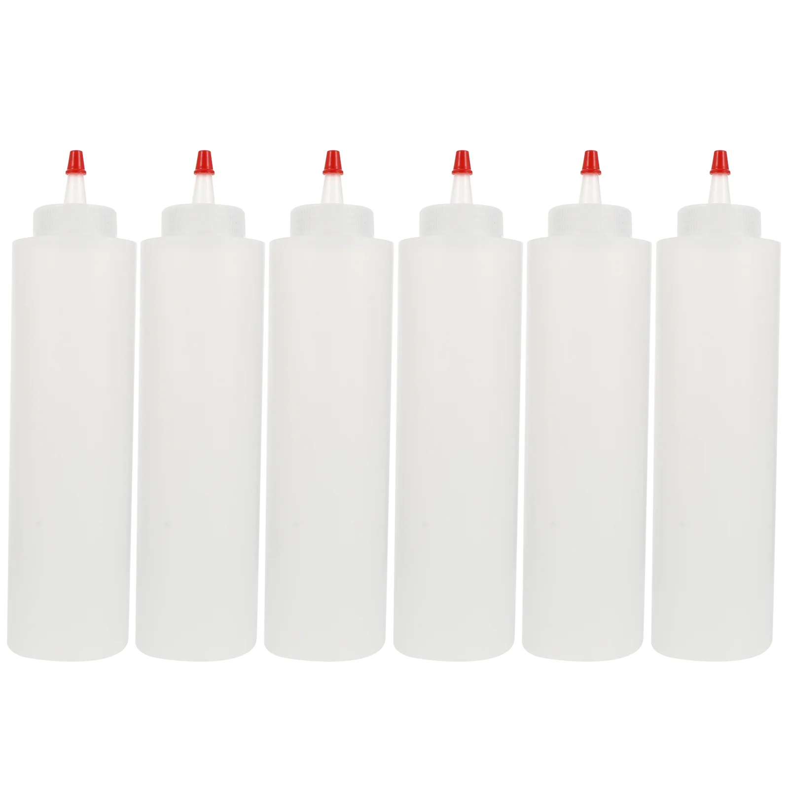 

6pcs Squeeze Condiment Bottles Practical Salad Bottles Squeeze Squirt Bottles