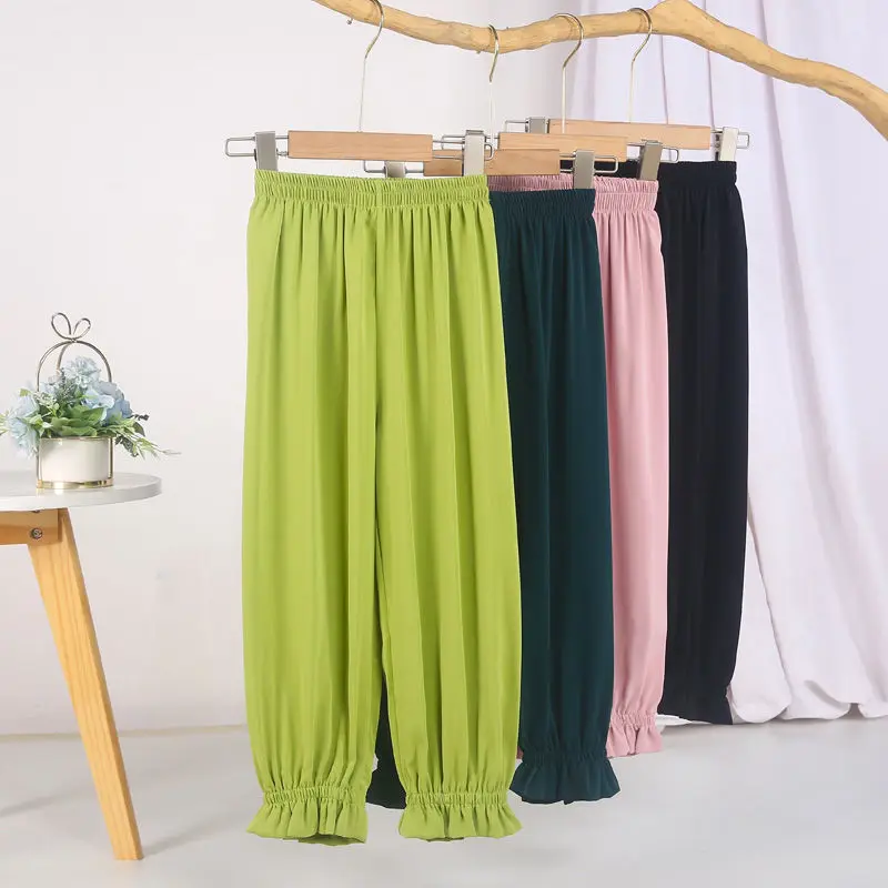 

Брюки-фонарики детские из вискозы, с высокой эластичной талией