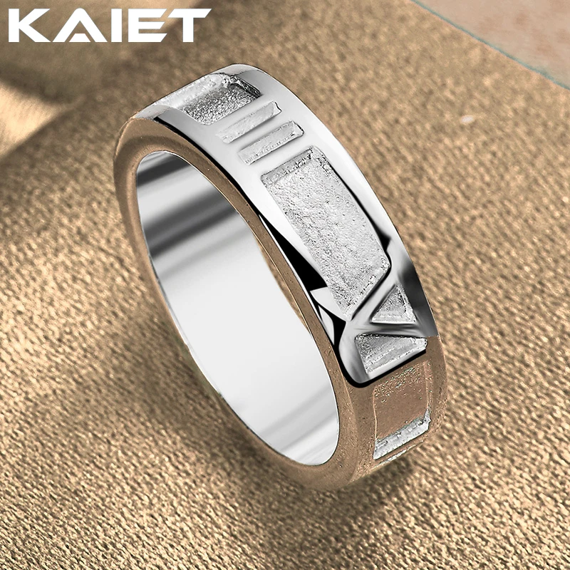 

KAIET Fashion Silver Color Roman Numerals 7-10# Ring Wedding Party Charm Accessories For Women Jewelry