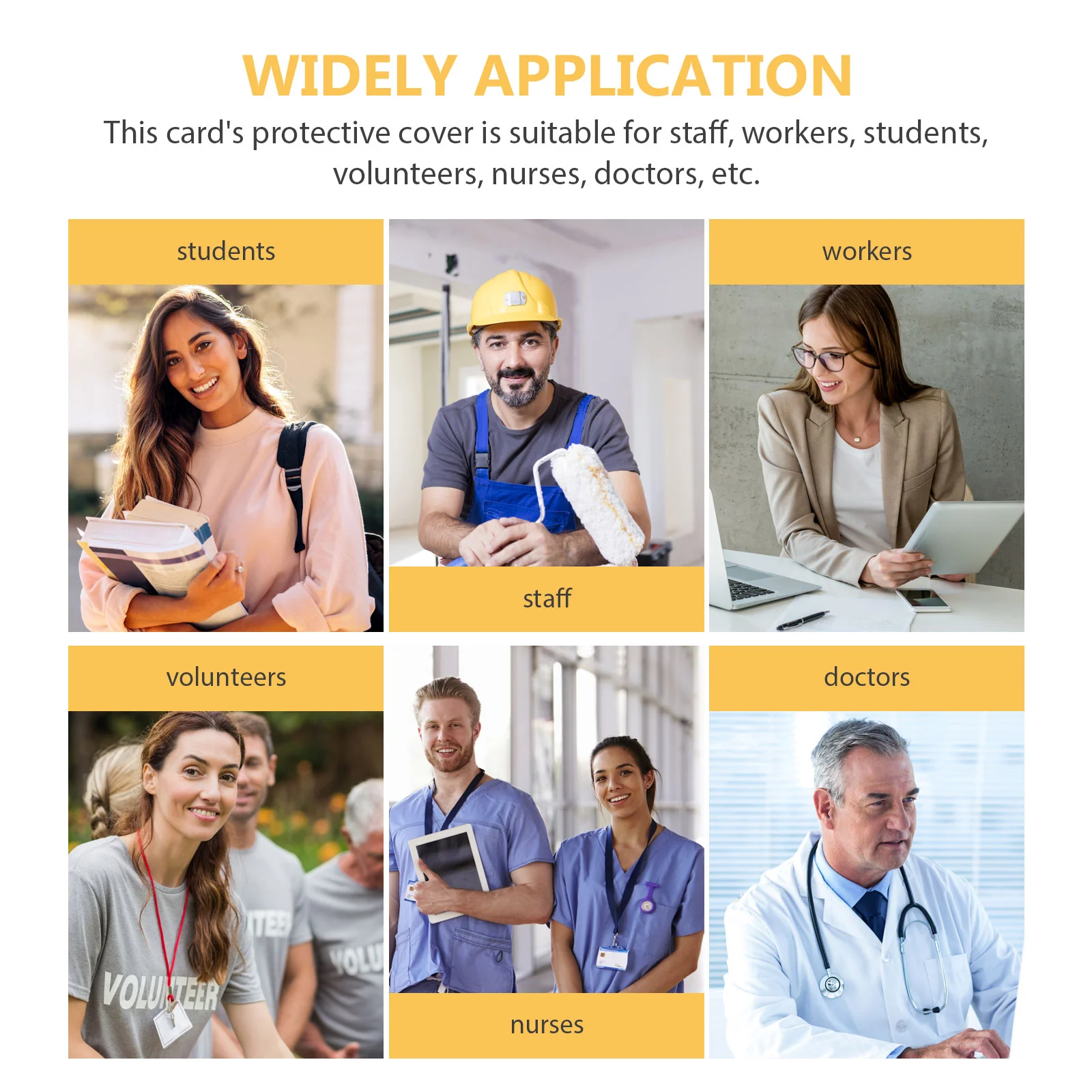 Держатель бейджа медицинского персонала именная бирка защитный чехол для карты