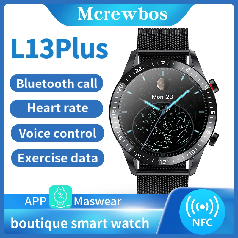 

Смарт-часы L13 Plus, BlueTooth, водостойкие, для IOS и Android