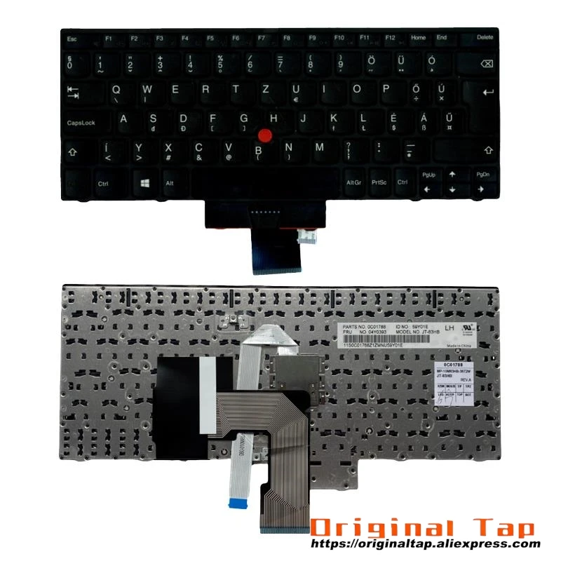 Угорская клавиатура HU для Lenovo Thinkpad X131e X140e 04Y0394 04Y0357