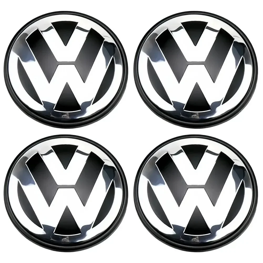 Фото Колпаки ступицы колеса VW, 4 шт., 55 мм, 60 мм, 56 мм, 65 мм, 70 мм, для Volkswagen Rline R, Golf, Passat, Polo, Arteon, Jetta №2
