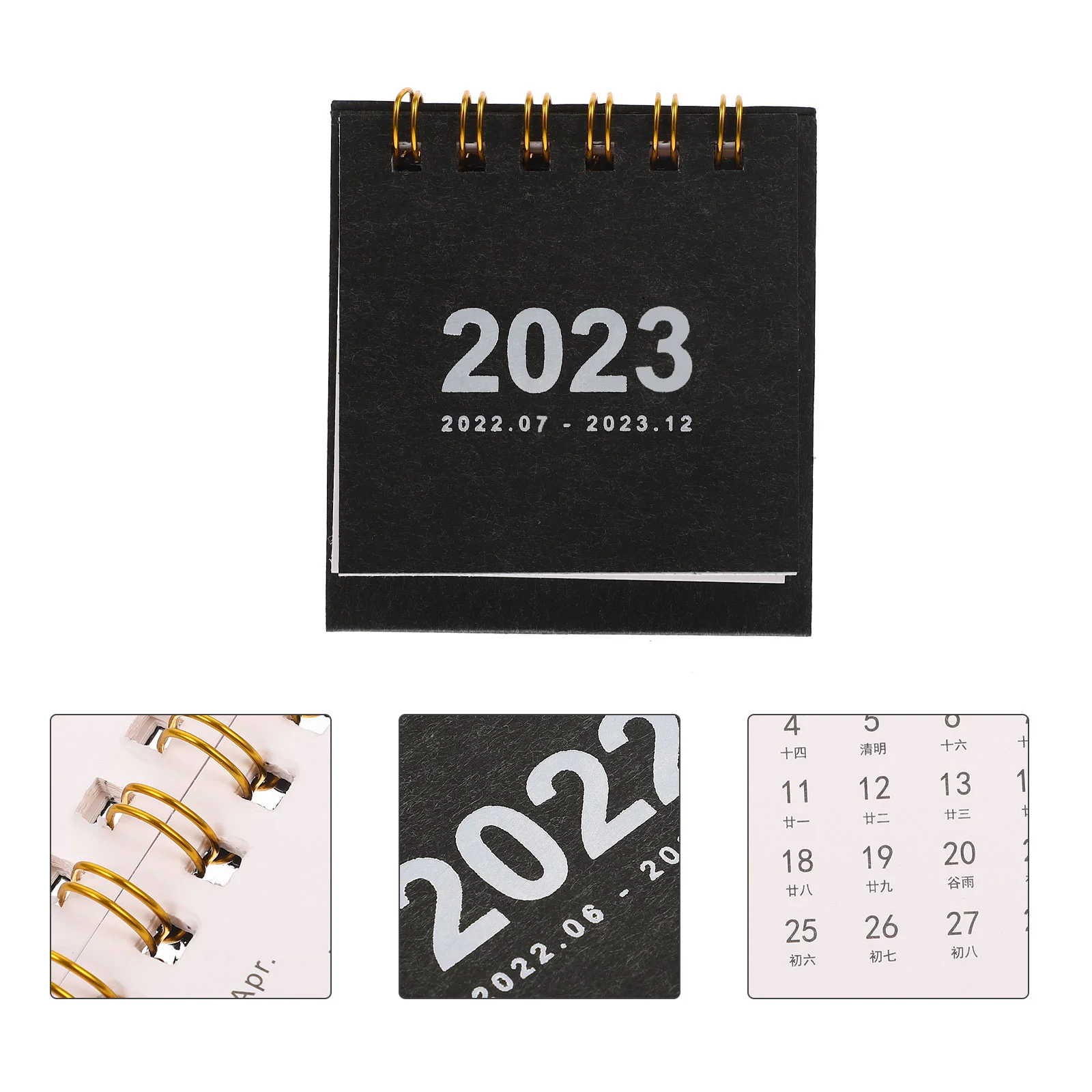 

Calendar Desk Small 2023 Desktop Mini Monthly Planner Standing Officetable Daily Standcalendars Schedule Pad Flipping Tabletop