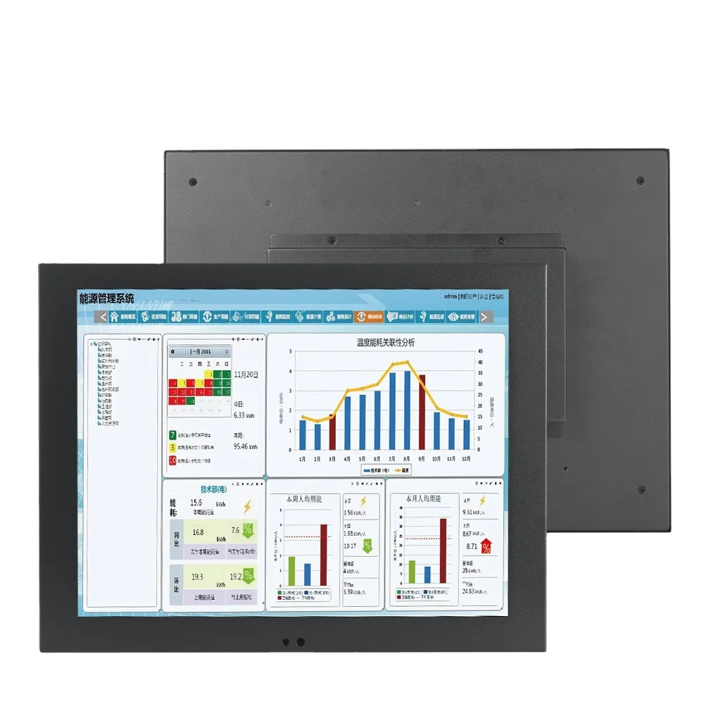 

17 Inch 1024*768 Industrial Tablet Mini Resistive Touch Screen Monitor with VGA DVI USB Interface Factory Price