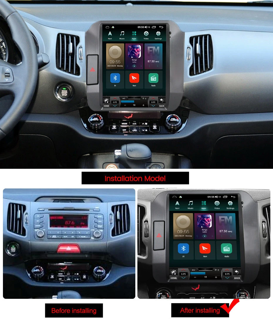 Автомагнитола все в одном для Kia Sportage 3 SL 2010 - 2016 |