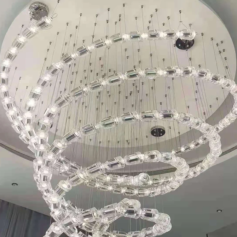 Индивидуальная хрустальная люстра для клубного лобби стола отеля выставочный