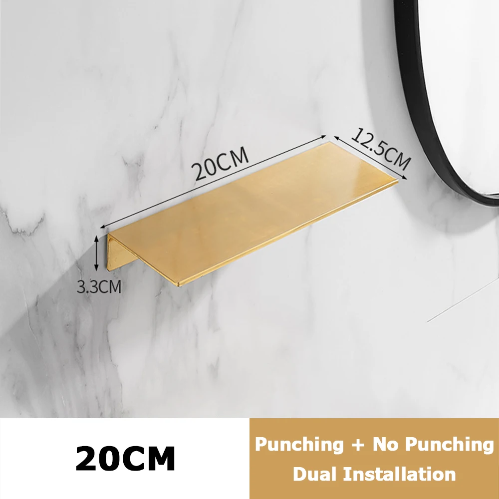 

Матовая золотая настенная полка из алюминия 20/30/40/50 см