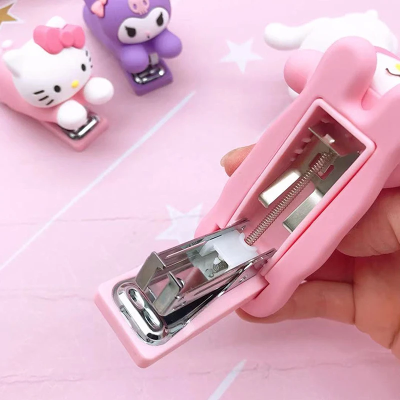 Степлер Hello Kitty Sanrio школьные принадлежности милая маленькая переплетная машина в