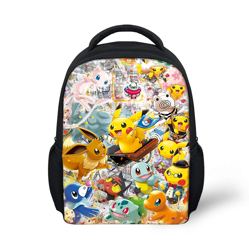 HALYUNASC Cartoon Kindergarten Backpack Baokemeng-Anime Pattern Students School Bag Hot Game Boys Mochila Mini Book Bag