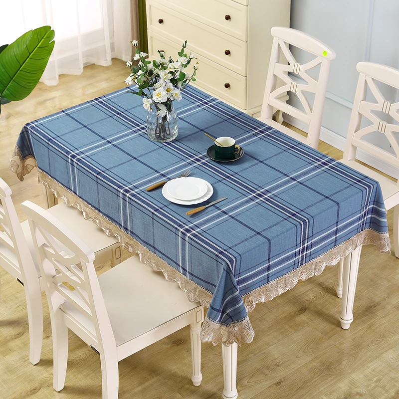

Cotton Linen Plaid Tablecloth Table Cloth Tea Table Cloth Advanced Feeling Ins Cloth Art Japanese Tablecloth