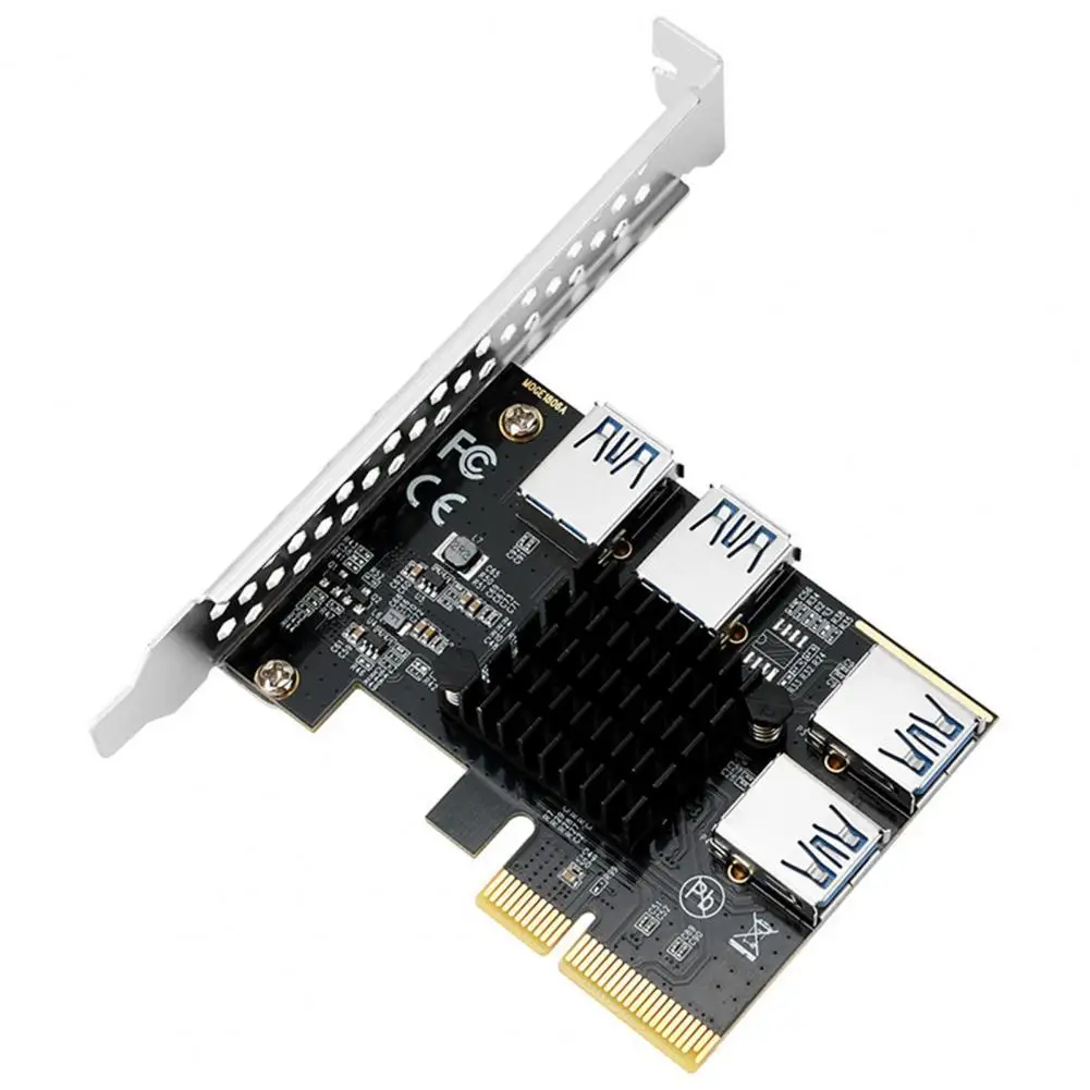 

Riser Hub Adapter Widely Compatible Quick Transmission 8Gb/s Plug Play PCIE X4/X8/X16 PCI Express Riser Card for Computer
