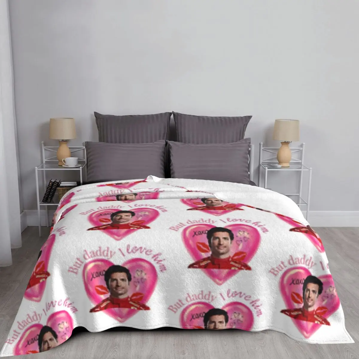 Но папочка я люблю Carlos Sainz — ультрамягкое одеяло из микрофлиса