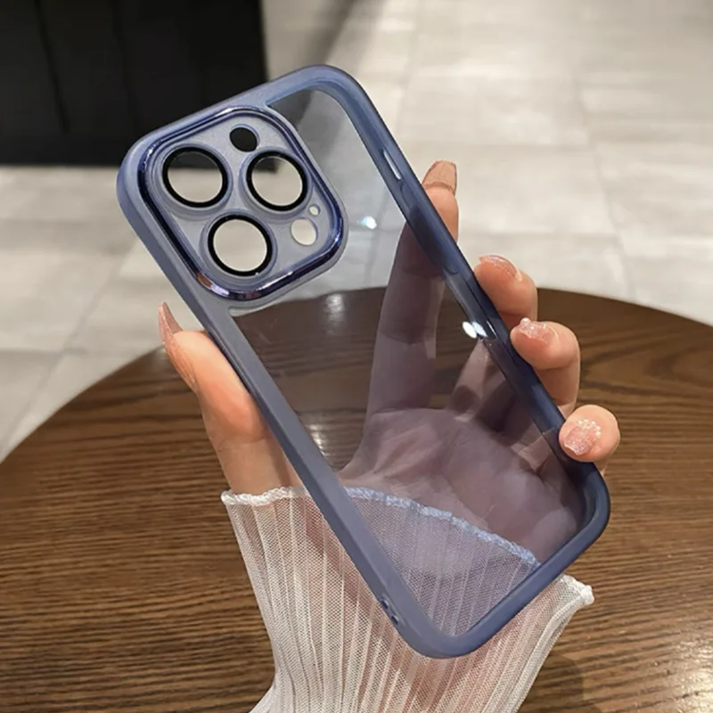 Прозрачный чехол для Apple iPhone 15 13 14 11 12 Pro Max мягкий прозрачный защиты объектива