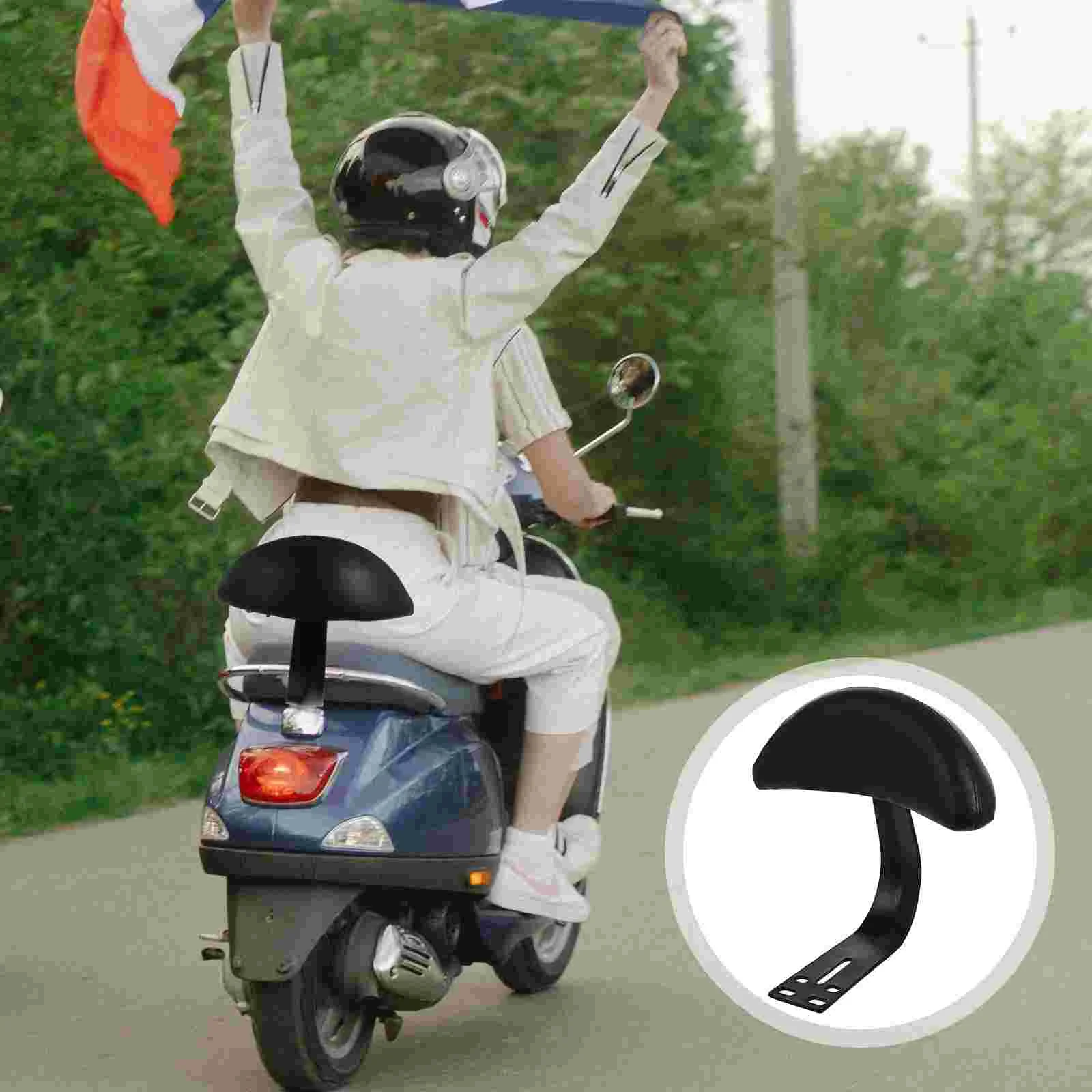 

Bike Backrest Rear Cushion Rack Esaddle Road Driver Seat Chair Pad Motorcycle Support Electric Childsafetyrest Seats