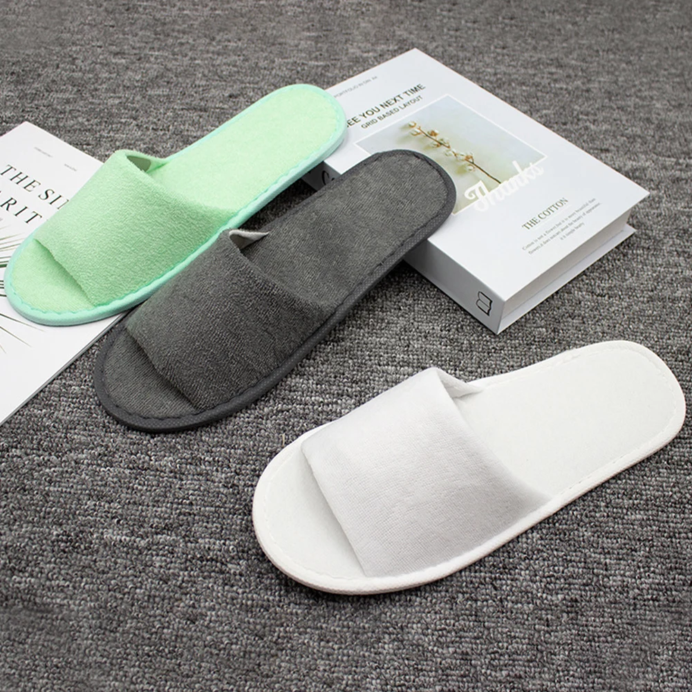 

Slippers Disposable Spa Hotel Guest Toe Open Slipper Travel Bulk House Indoor Portable Non Closed Breathable Sandal Floor Bath