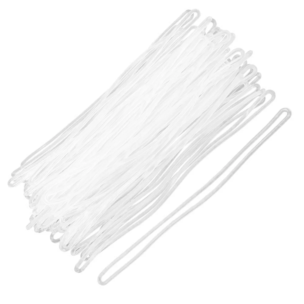 

1 комплект, 100 шт., ПВХ багажные ремни для удостоверения личности (прозрачные)