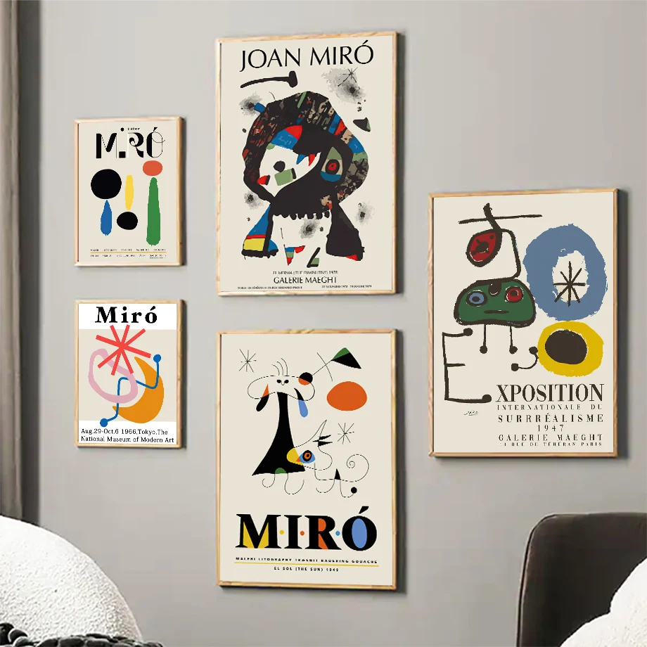

Joan Miro Abstract Modern Art Wall Art Painting Canvas Nordic Posters And Prints Graffiti Wall Pictures For Living Room Decor