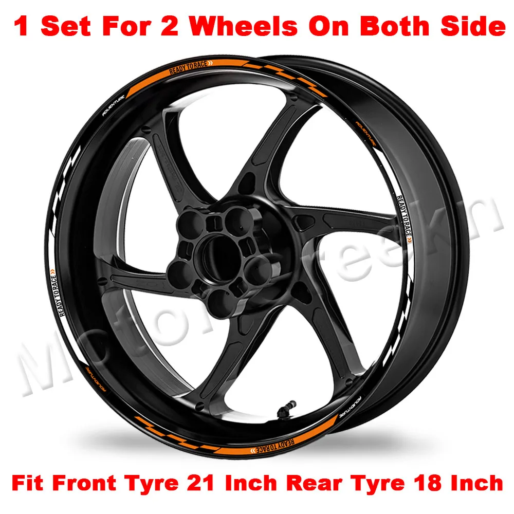 

Для SUPER 1290 ADVENTURE Adv 390 690 790 990 1050 1090 1190 1090 наклейка на колесо мотоцикла, обод в полоску, наклейка, аксессуары