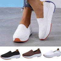 breathable sneakers fashion women flats slip on mesh shoes woman light sneakers spring autumn loafers femme basket flats shoes