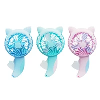 cooling fan mini portable hand pressure fan page manual handheld summer air conditioner for kids children