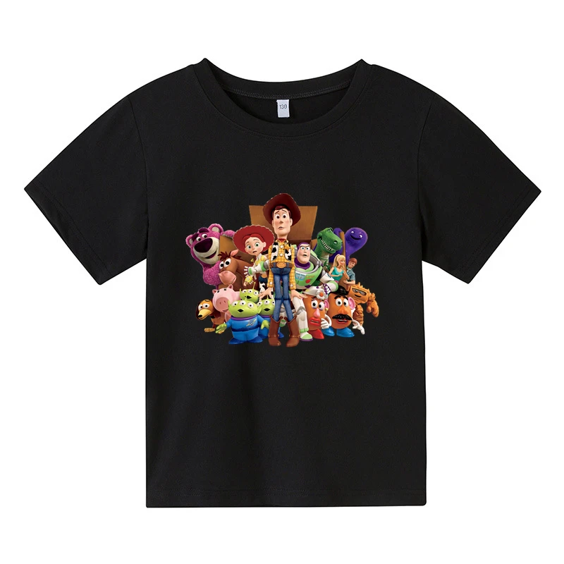 

Disney Summer Children T Shirts Short Sleeve Toy Story 4 Cute Party Print Baby Kids Short Sleeve T-Shirt Boys Cute Anime Clothes