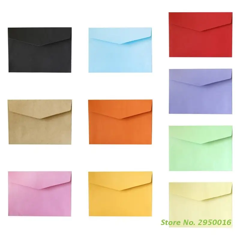 

20pcs/pack Retro Colored Western Envelopes for Wedding Party Invitation Greeting Cards Thank You Letter Gift Envelopes