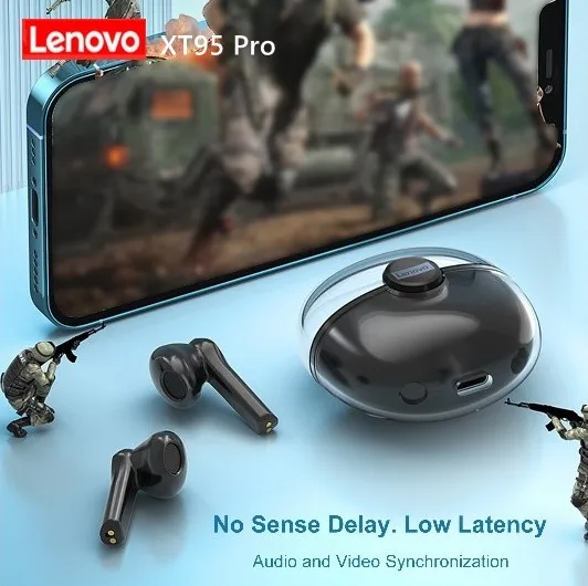 

Bluetooth-наушники Lenovo XT95 Pro, Hi-Fi, TWS, с микрофоном