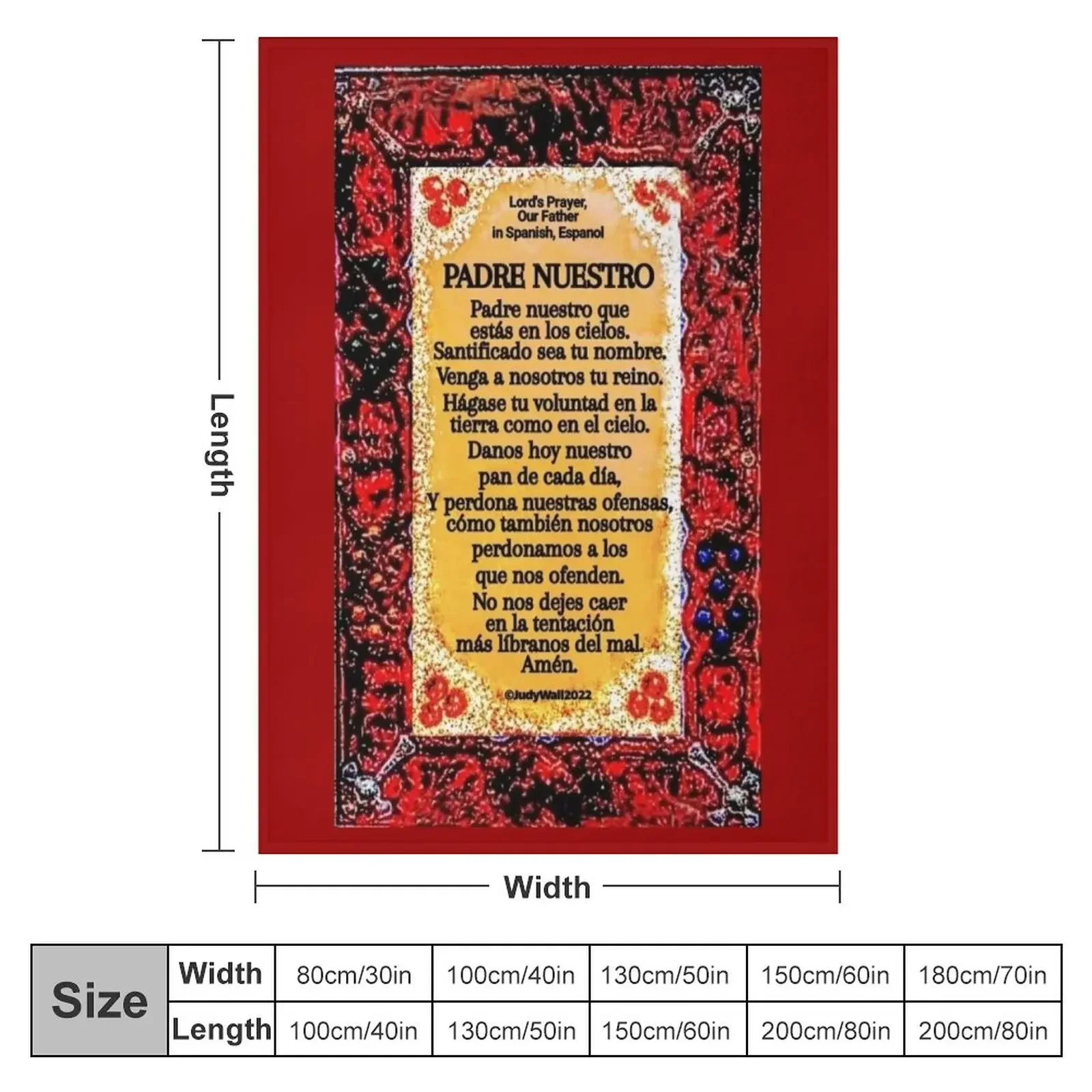 Испанский 3 молитва Властелина родрец наш отец одеяло зимние кровати ворсистые