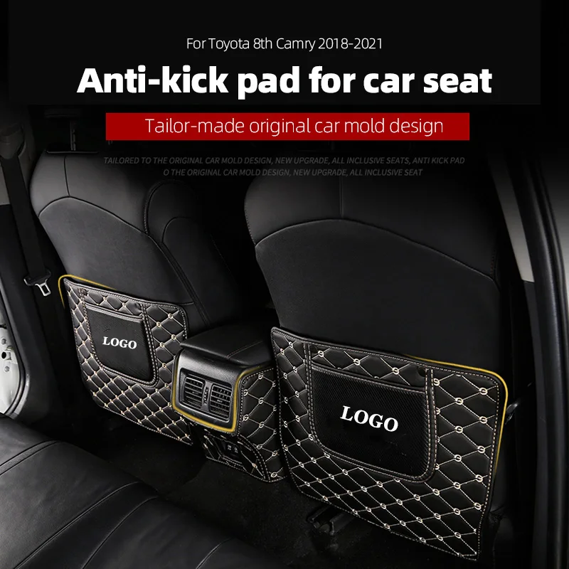 

Подставка под сиденье для Toyota 8th Camry 2018 PU Противоударная Автомобильная Водонепроницаемая противогрязевая защита от грязи аксессуары для ин...