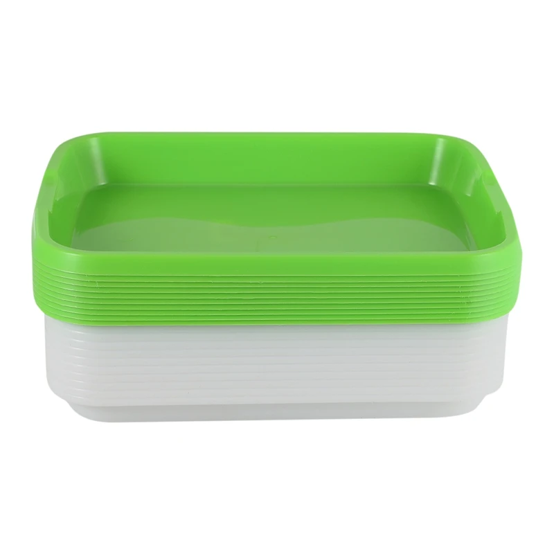 

10Sets Double-Layer Seed Germination Seedling Tray Hydroponic Basket Flower Plant Sprouting Tray