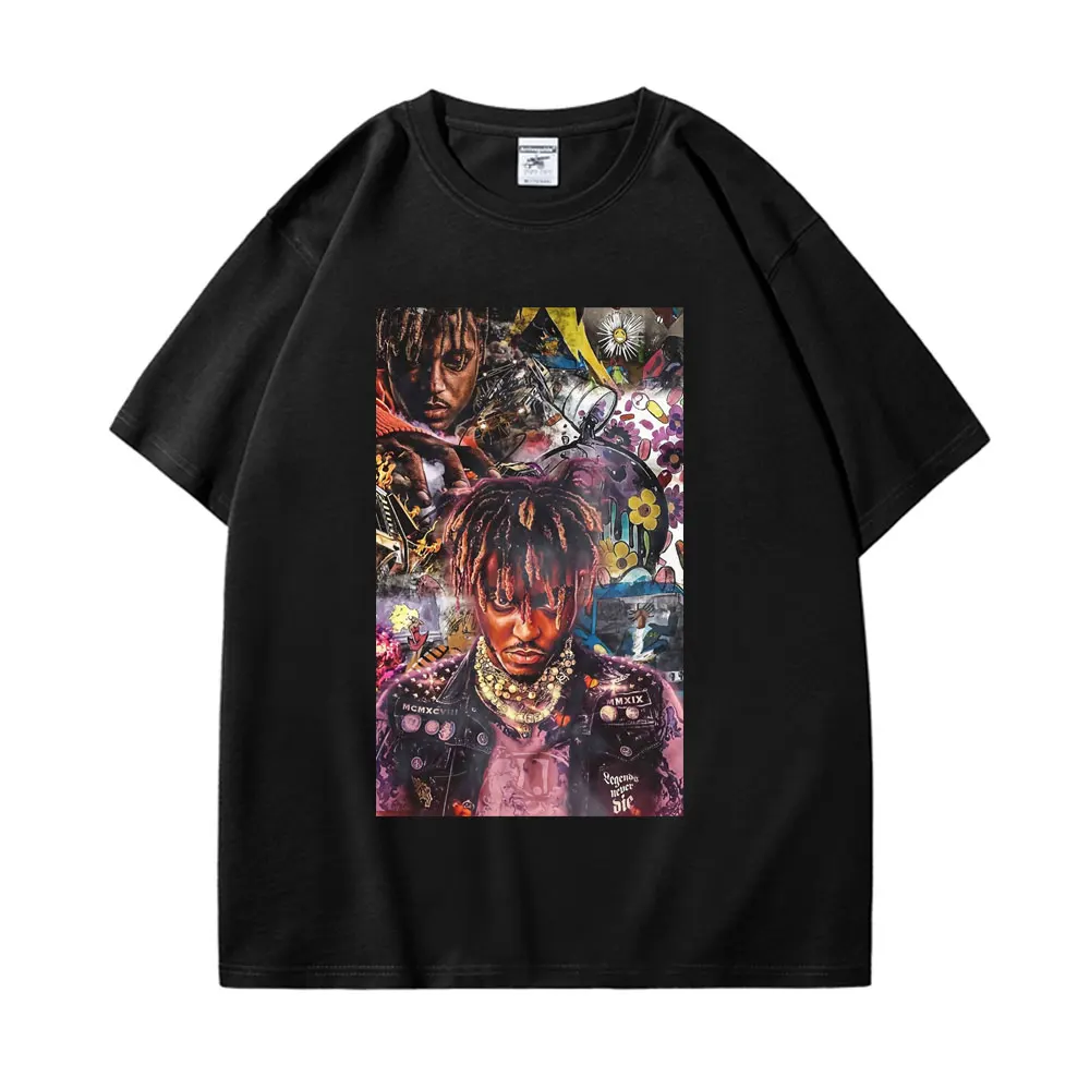 

Hip Hop Rapper Juice Wrld T-shirts Death Race Music Album Graphic Short Sleeve T Shirt Gothic Fashion Oversized T Shirt Unisex