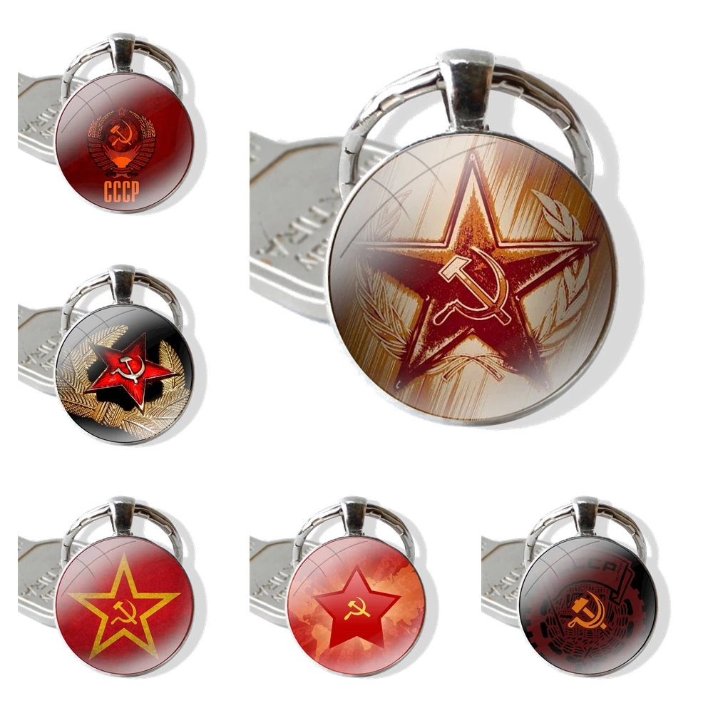 Брелок ручной работы стеклянный кабошон брелок для ключей подвеска цепочка флаг