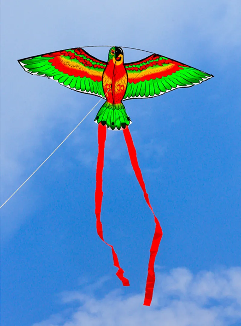 Бесплатная доставка воздушные змеи попугая летающие игрушки для детей катушка