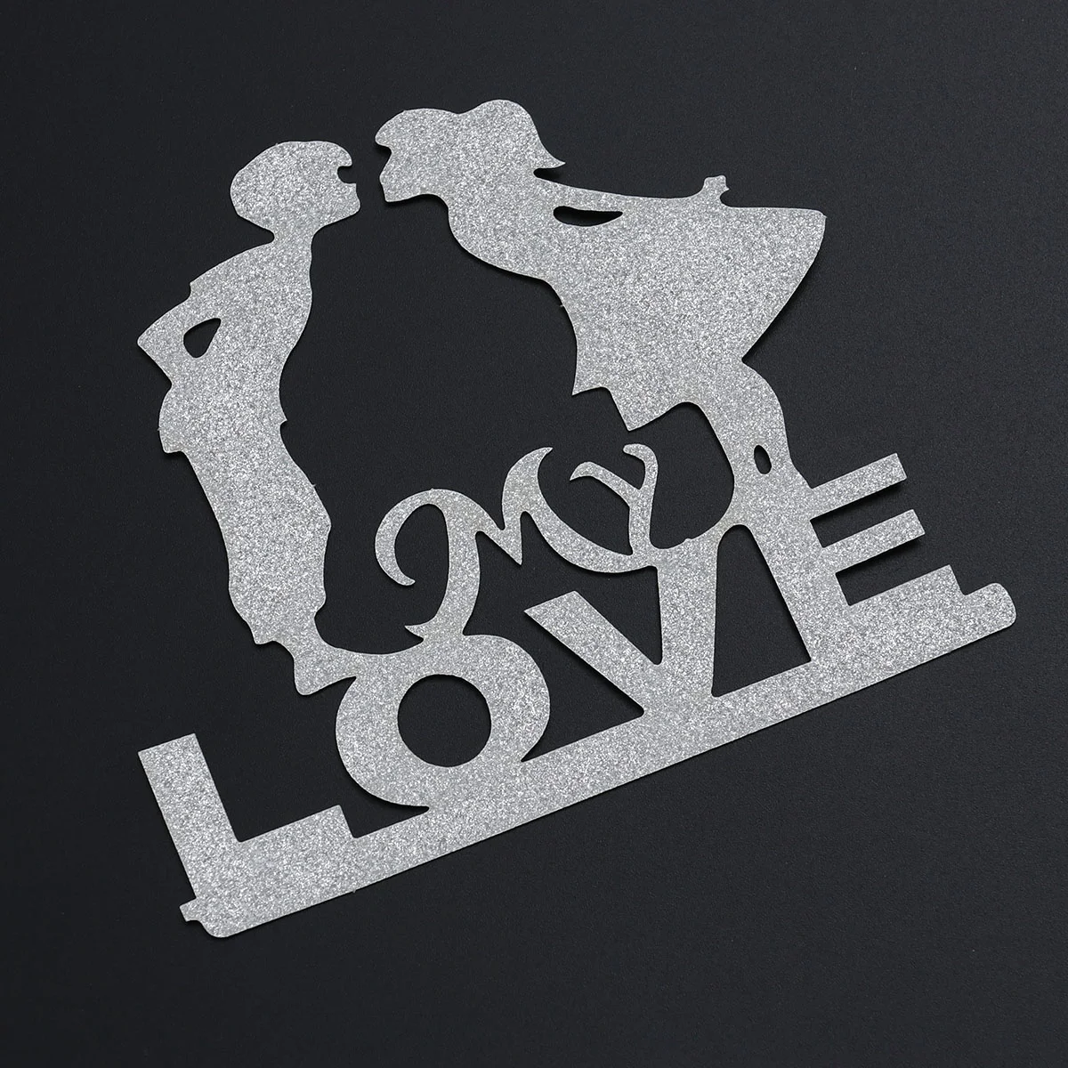 

10pcs MY LOVE Creative Glitter Cake Decor for Anniversary Wedding Engagement