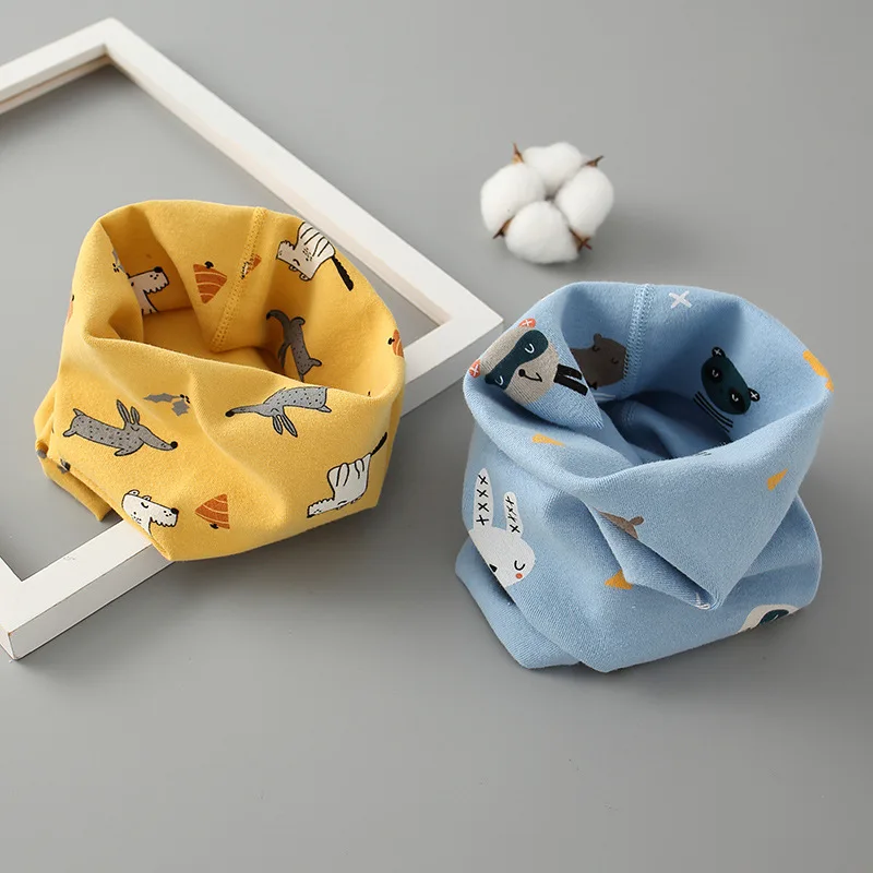 

Children's Scarf Bib for Boys and Girls Baby Korean Version of Autumn and Winter Baby Scarf Warm Neck