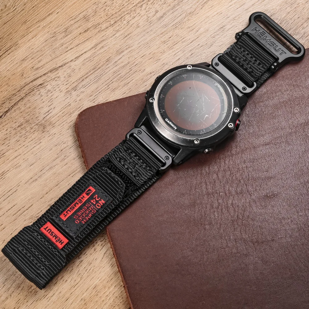 Compatible With Quickfit 20mm 22mm 26mm Garmin Watch Band Nylon Replace Wrist Strap For Fenix 7 6 5  Instinct Tactix