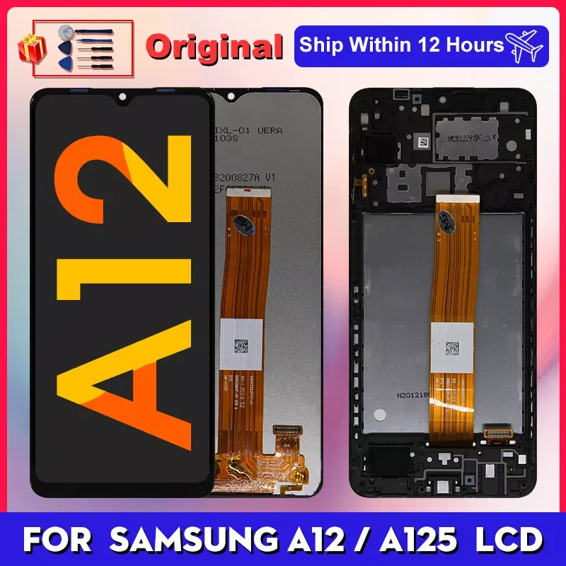 

NEW2023 6.5" Original For Samsung Galaxy A12 LCD A125F SM-A125F A125 Display Touch Screen Digitizer For Samsung A12 Screen