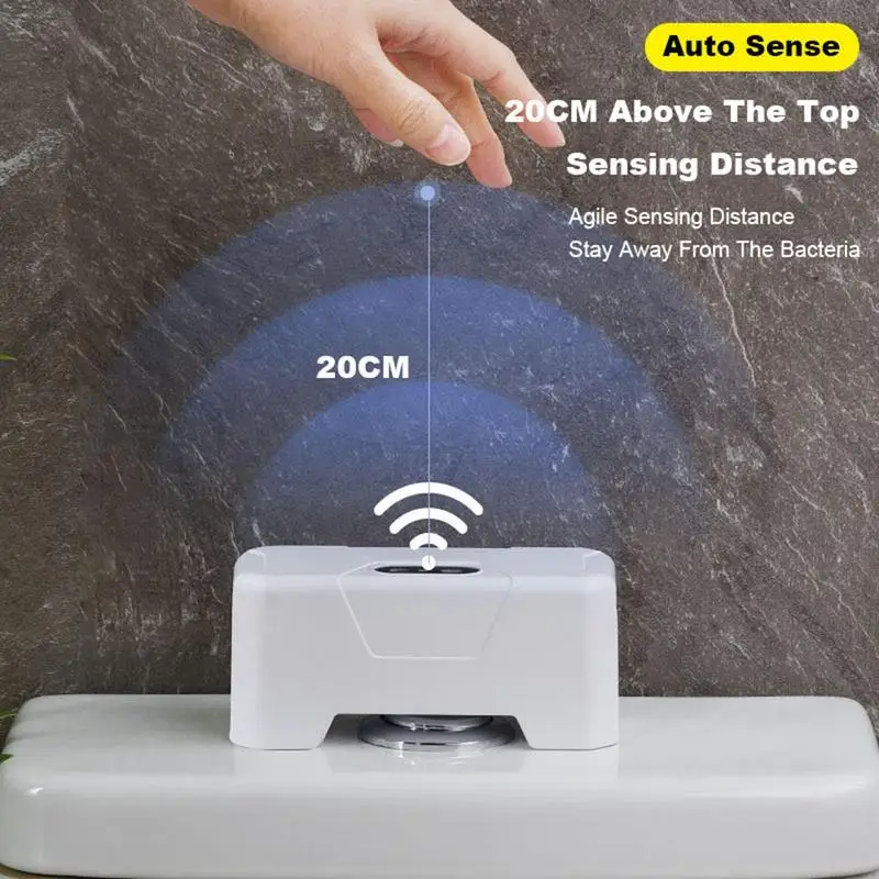 

Auto Toilet Flusher Flushing Sensor Infrared Smart Wireless Flush Valve Touchless Toilet Flusher Kit Rechargeable USB Charging