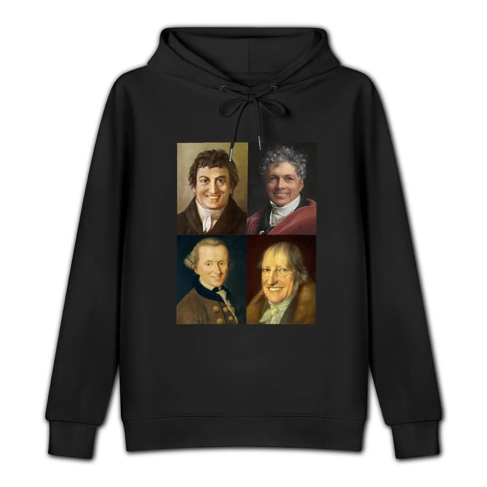 Happy German idealism - Hegel Kant F преимуще Schelling Пуловер с капюшоном мужская одежда толстовка