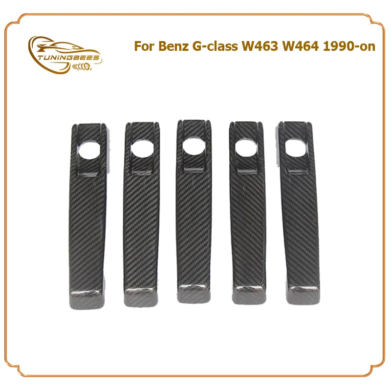 

Добавьте на полностью сухие накладки на боковую дверную ручку из углеродного волокна для Benz G-class W463 W464 G500 G55 G63 G65 1990-2018 5 шт.