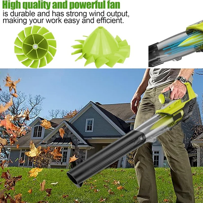 2 шт. лопасти вентилятора 529437004 для Ryobi 18 в P2108 P21081 и 529437003 529437001