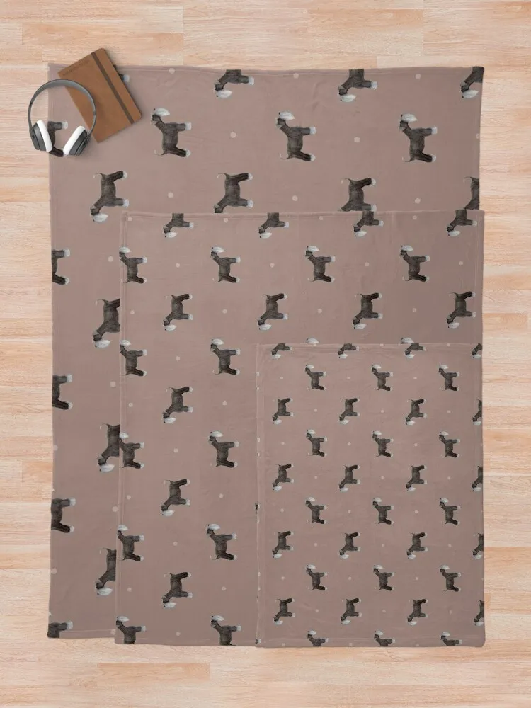 Боковое покрытие Шнауцер Повторительный узор Гриб Розовое одеяло Термальные