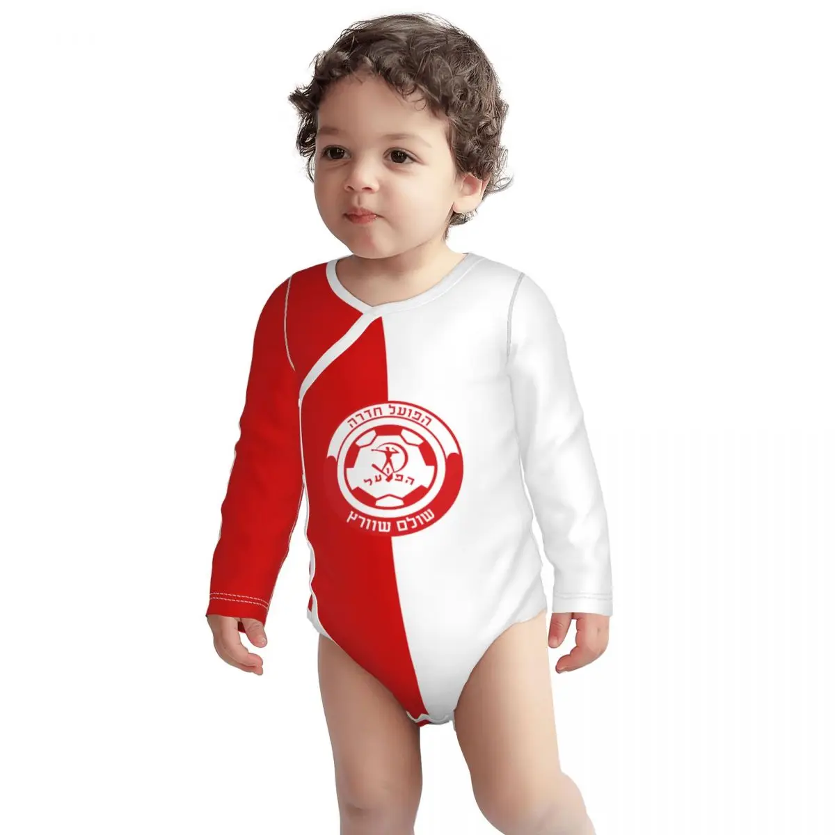 

Унисекс мягкие теплые комбинезоны с длинным рукавом для малышей и младенцев из Израиля Хапоэль Хадера ФК комбинезоны детские комбинезоны
