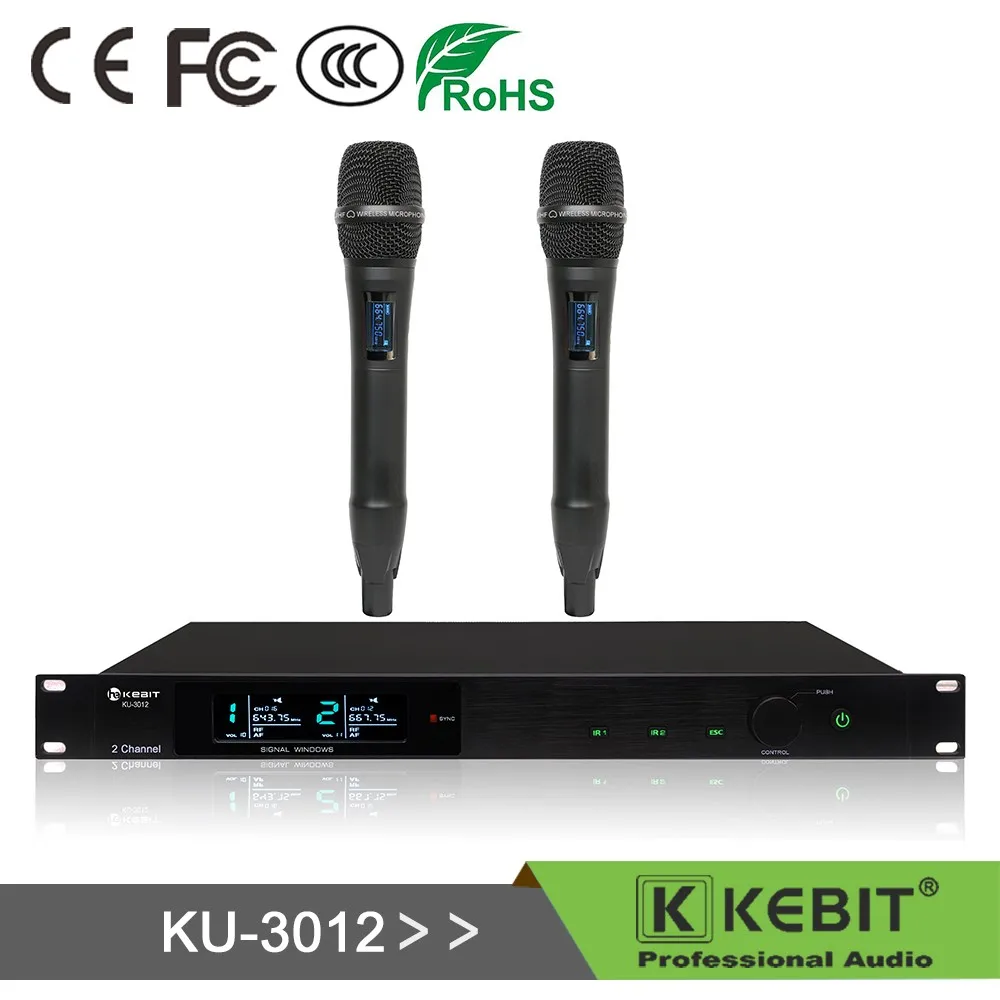 

Двухканальный беспроводной микрофон KEBIT KU-3012