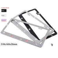 car license plate holder stainless steel rhinestone license plate frames protect your plates with 2xspiral2xscrew nut